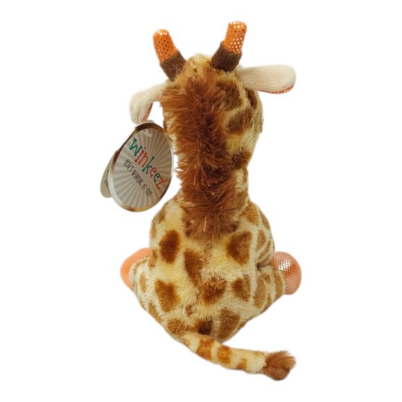Winkeez Andrew Giraffe Stuffed Animal Toy 8" Plush Orange Sparkle Eyes NOS 2017 - Picture 4 of 14